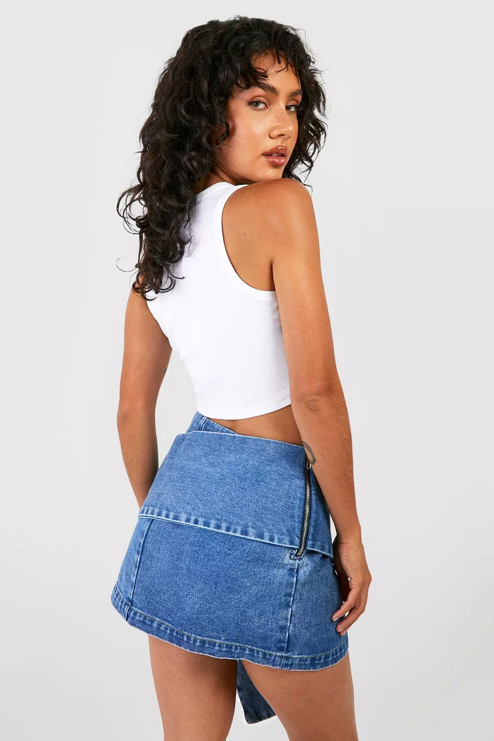 Jaz denim hotsell mini skirt blue